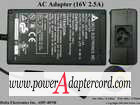 16V 2.5A 40W Round Barrel (2.1/5.5mm) (3-prong) ADP-40NB 16V 2.5A 40W Round Barrel (2.1/5.5mm) (3-prong) ADP-40NB